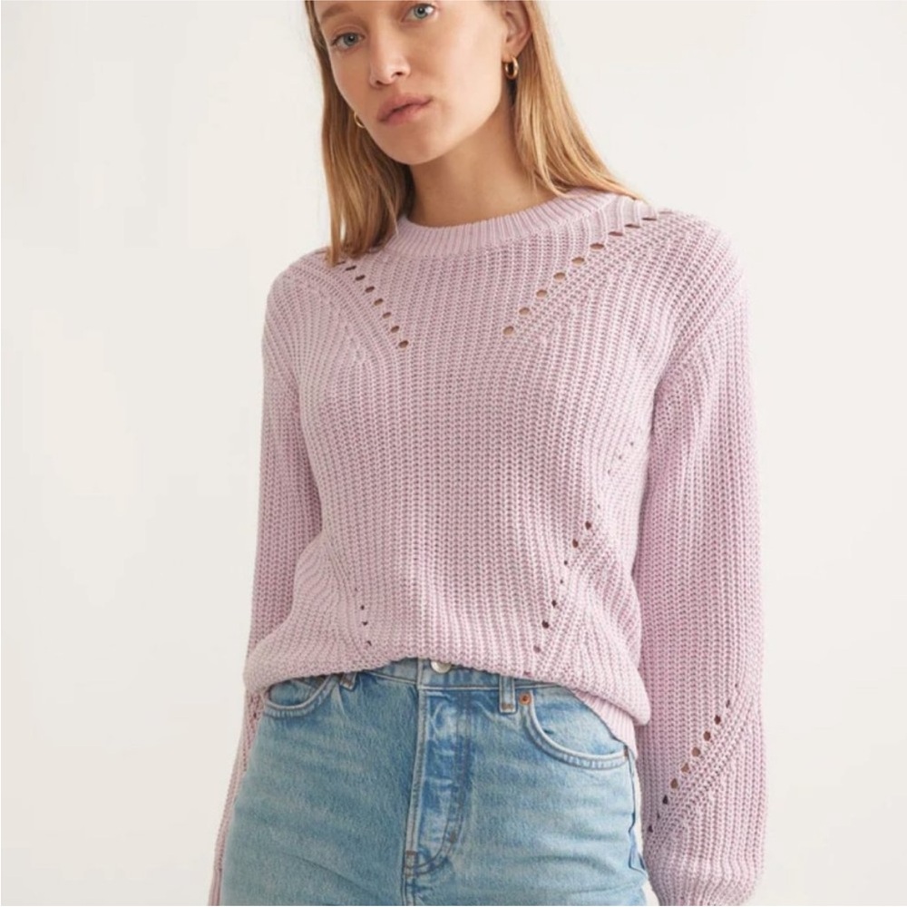 Marine Layer Lilac Crew Neck Sweater